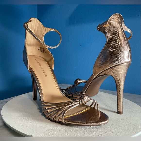 NWOT Who what wear Women's heeled sandals 7.5 - Picture 8 of 10